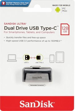 SanDisk Ultra Dual Drive 128GB Type-CTM USB SDDDC2-128G-G46