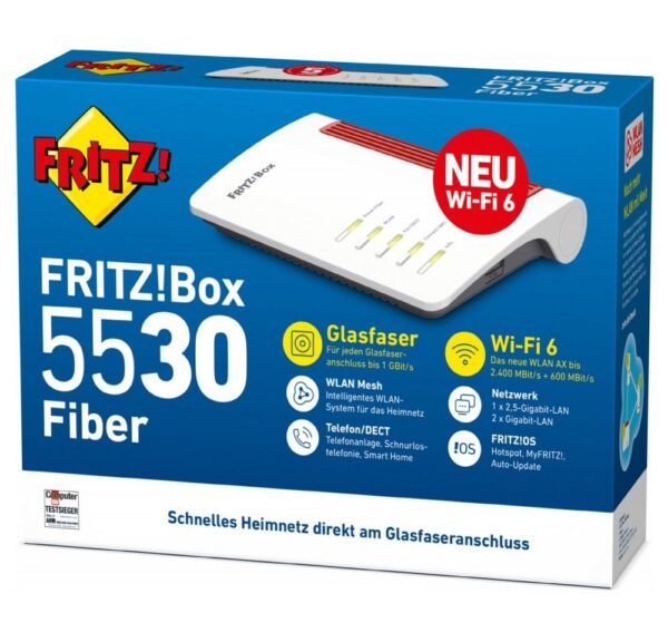 AVM FRITZ!Box 5530 Fiber WLAN-Router für schnelles Internet. WLAN-Router – Bild 2