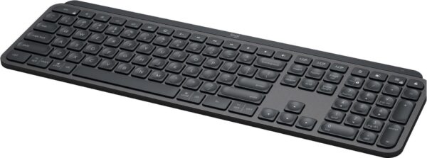 Kurzinfo: Logitech MX Keys - Tastatur - hinterleuchtet - Bluetooth - AZERTY - Französisch - Graphite Gruppe Tastaturen Hersteller Logitech Hersteller Art. Nr. 920-010245 Modell MX Keys EAN/UPC 5099206096769 Produktbeschreibung: Logitech MX Keys - Tastatur - AZERTY - Französisch - Graphite Gerätetyp Tastatur Hintergrundbeleuchtet Ja Schnittstelle Bluetooth Kabelloser Empfänger Logitech Logi Bolt USB-Receiver Lokalisierung und Layout AZERTY Französisch Tastaturkurzbefehl-Funktion Easy-Switch Numerische Tastatur Ja Farbe Graphite Abmessungen (Breite x Tiefe x Höhe) 43.02 cm x 13.163 cm x 2.05 cm Gewicht 810 g Ausführliche Details Allgemein Gerätetyp Tastatur Hintergrundbeleuchtet Ja Schnittstelle Bluetooth Max. Betriebsabstand Bis zu 10 m Kabelloser Empfänger Logitech Logi Bolt USB-Receiver Eingabegerät Tastaturkurzbefehl-Funktion Easy-Switch Besonderheiten Nummernblock Breite 43.02 cm Tiefe 13.163 cm Höhe 2.05 cm Gewicht 810 g Erweiterung/Konnektivität Schnittstellen USB-C Verschiedenes Farbe