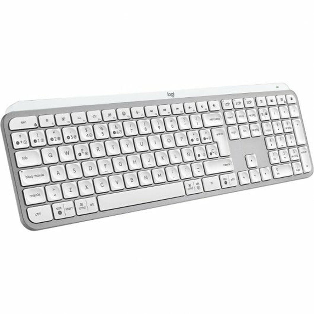 Drahtlose Tastatur Logitech MX Keys S Qwerty Spanisch Weiß