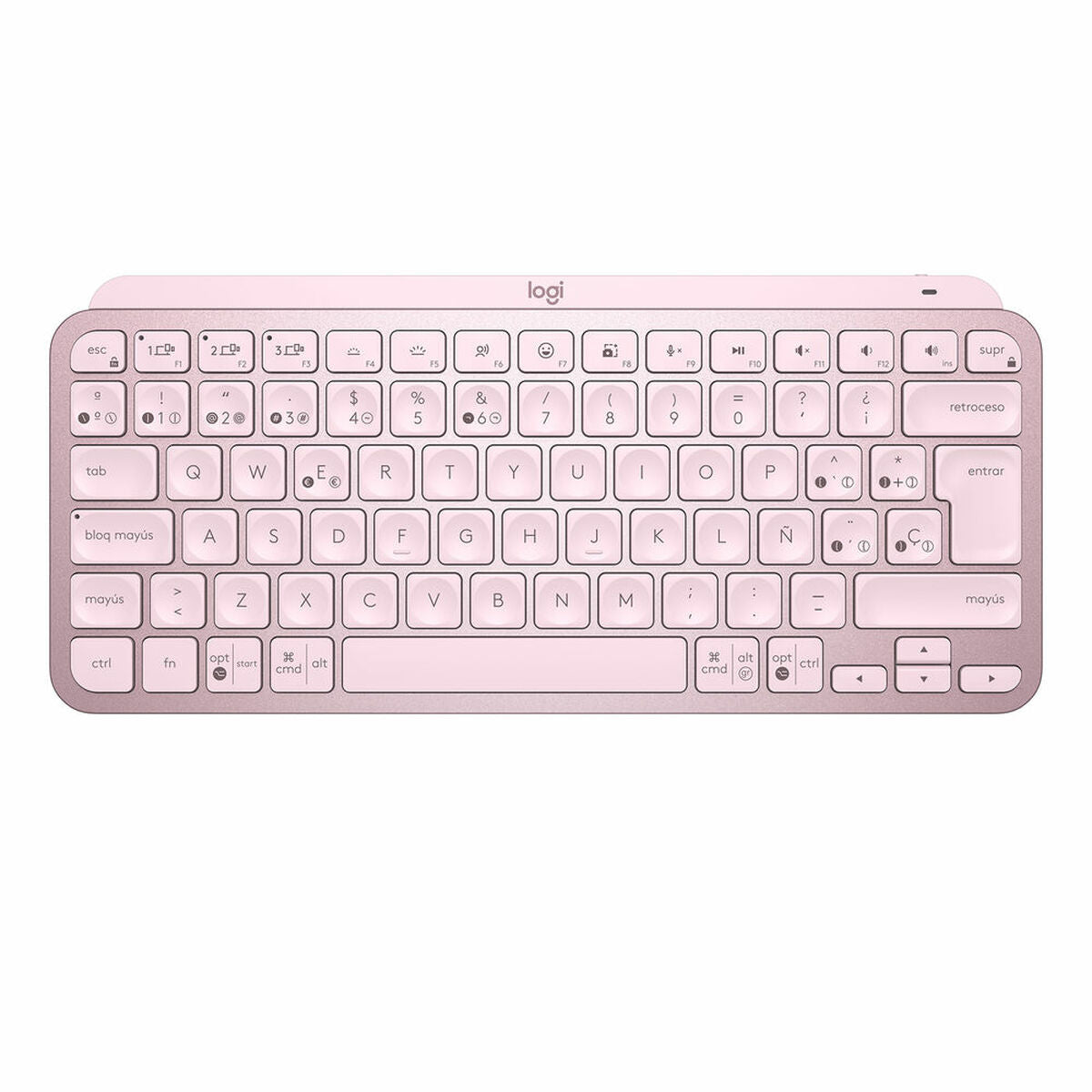 Tastatur Logitech 920-010813 Rosa Qwerty Spanisch