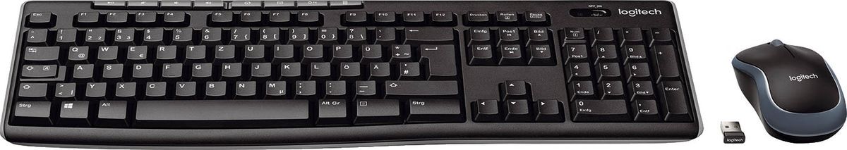 Tastatur + Maus MK270 Wireless Optisch – schwarz