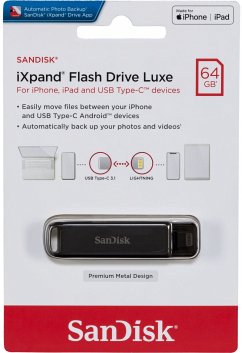 SanDisk iXpand Flash Drive Luxe 64GB TypC/Lig.SDIX70N-064G-GN6NN