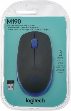 Logitech M190 blau kabellose Maus