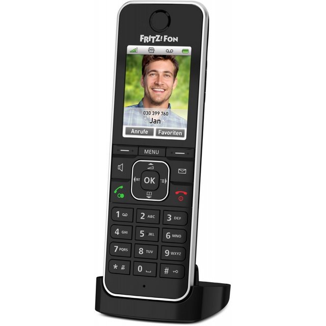 AVM FRITZ!Fon C6 schnurloses IP-Telefon schwarz. Schnurloses DECT-Telefon (DECT)