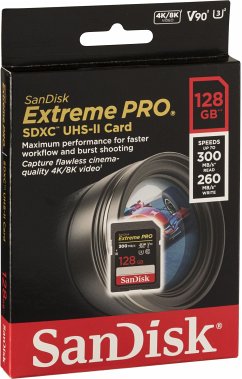 SanDisk ExtremePRO SDXC V90 128G 300MB UHS-II SDSDXDK-128G-GN4IN