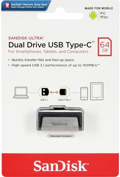 SanDisk Ultra Dual Drive 64GB Type-CTM USB SDDDC2-064G-G46