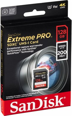 SanDisk Extreme Pro SDXC 128GB UHS-I C10 U3 V30