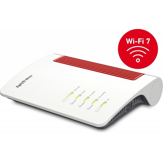 Die AVM FRITZ!Box 7690 ist der WLAN-Router der nächsten Generation mit innovativem Wi-Fi 7 und beeindruckenden Geschwindigkeiten von bis zu 7.200 MBit/s. Diese leistungsstarke Box unterstützt VDSL-Anschlüsse bis 300 MBit/s und bietet eine integrierte Smart Home-Funktionalität mit DECT ULE und Zigbee. Dank des intelligenten WLAN Mesh wird Ihr Heimnetzwerk optimal abgedeckt. Zudem überzeugt die FRITZ!Box mit komfortablen Telefoniefunktionen und einem Mediaserver für die Verteilung von Medieninhalten. Sicherheit wird durch WPA3 und WPA2 gewährleistet