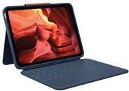 Logitech Rugged Combo 4 – Tastatur und Foliohülle – Apple Smart connector – Classic Blue – für Apple 10.9-inch iPad (10. Generation) (920-011191)