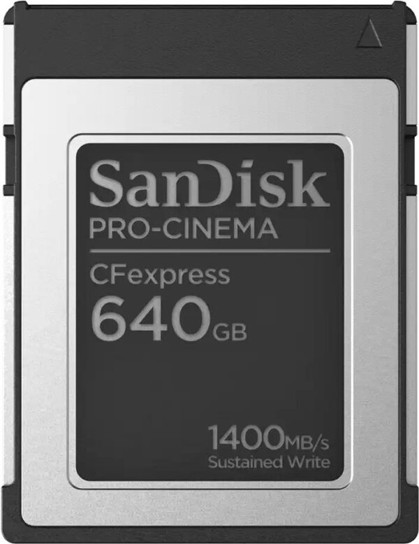 Das PRO in jeder Produktion.Die SanDisk® PRO-CINEMA CFexpress-Speicherkarten bieten professionellen Kameraleuten die nötige dauerhafte Mindestschreibgeschwindigkeit