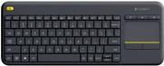 Logitech Wireless Touch Keyboard K400 Plus – Tastatur – kabellos – 2.4 GHz – Italienisch – Schwarz