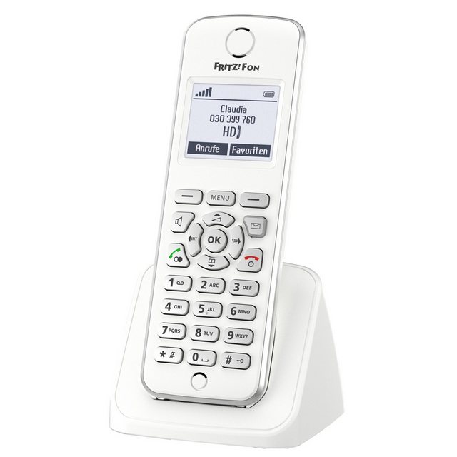 Das optimale Zubehör für Ihre FRITZ!BoxDas ergonomische Schnurlostelefon FRITZ!Fon M2 ist Ihr idealer Einstieg in komfortable Telefonie und wurde speziell für die FRITZ!Box mit DECT-Basis konzipiert. Es besticht mit durchdachtem Design