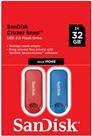 SanDisk Cruzer Snap USB Flash Drive 2-pack 32GB (SDCZ62-032G-G46TW)