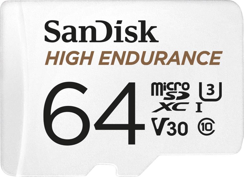 SD MicroSD Card  64GB SanDisk High Endurance SDXC