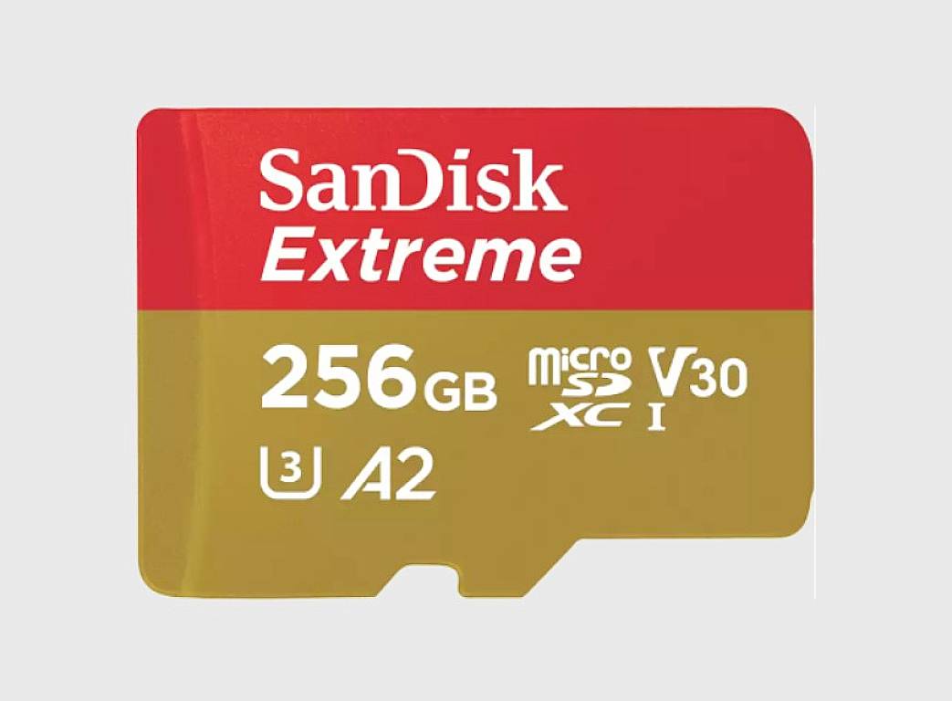 SD MicroSD Card 256GB SanDisk Extreme SDXC inkl. Adapter