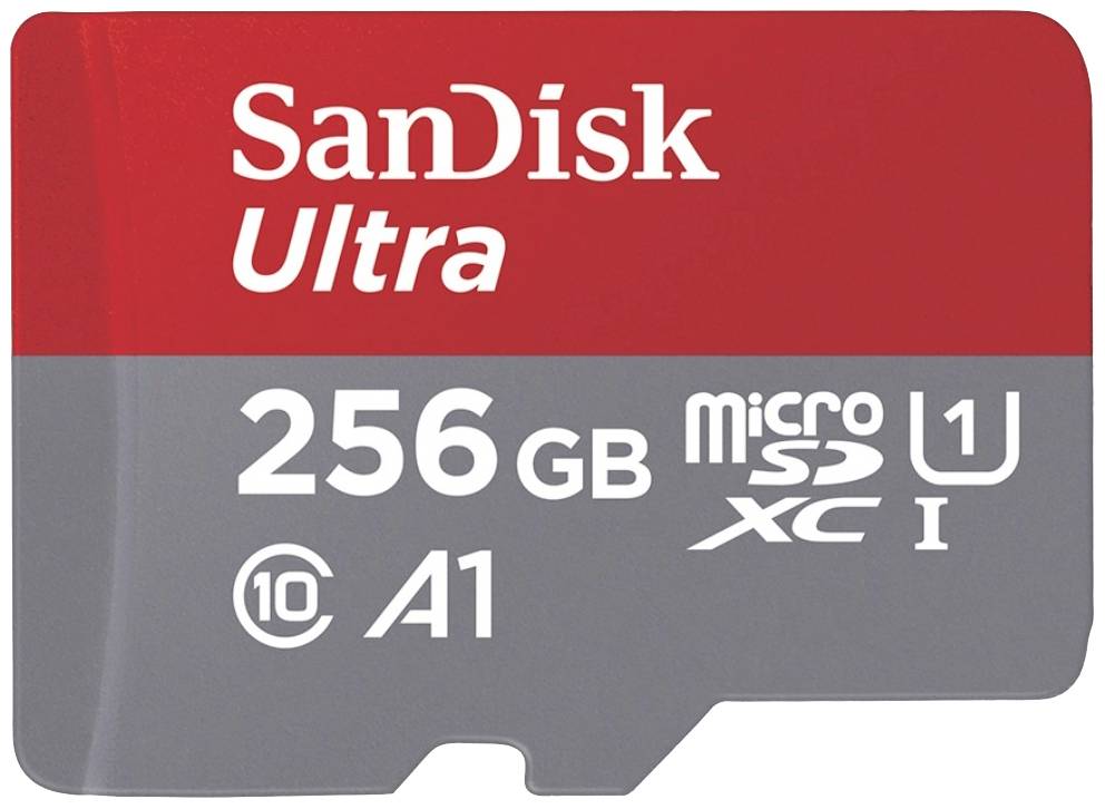 SD MicroSD Card 256GB SanDisk Ultra Class 10 inkl. Adapter