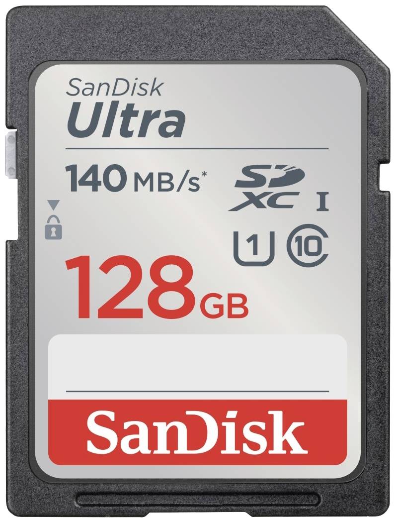 - Multimedia-Technik SD Karten  - SD Card 128GB SanDisk SDXC UHS-I 140MB/sec