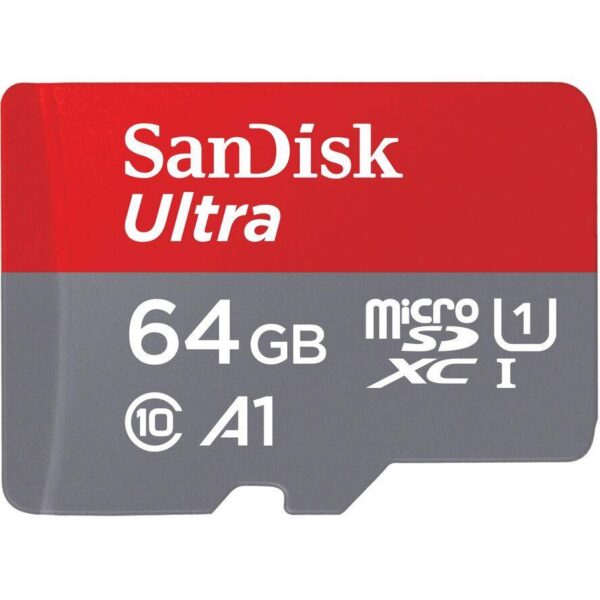 - Multimedia-Technik Micro SD Karten  - SD MicroSD Card  64GB SanDisk Ultra A1 Class 10 inkl. Adap