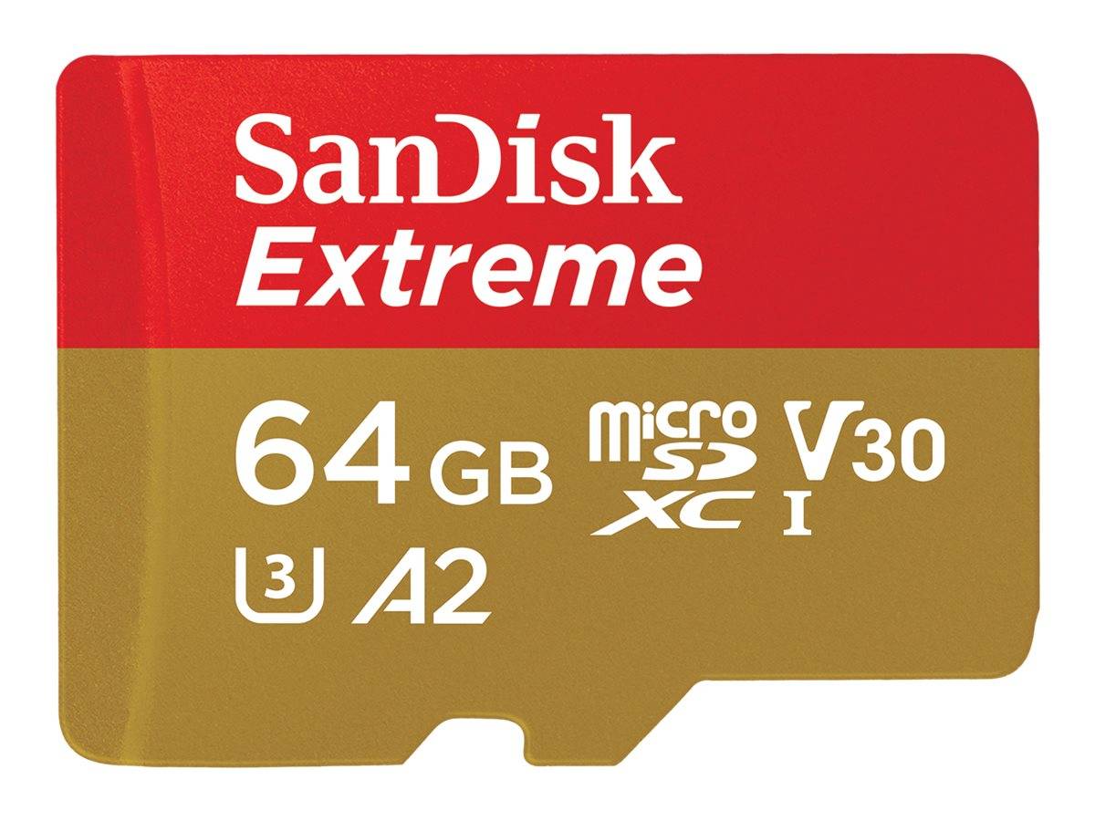 SD MicroSD Card  64GB SanDisk Extreme SDXC inkl. Adapter