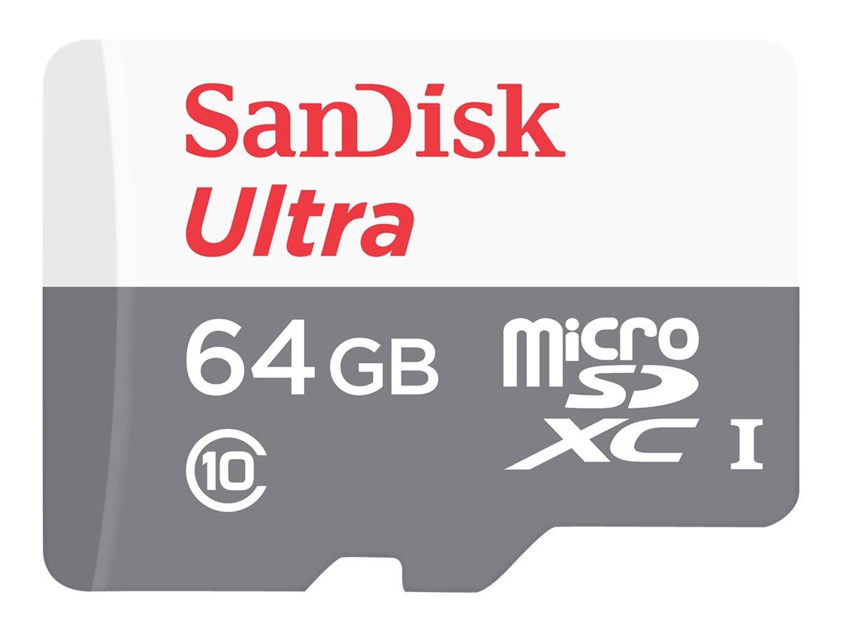 - Multimedia-Technik Micro SD Karten  - SD MicroSD Card  64GB SanDisk Ultra Class 10 inkl. Adapter