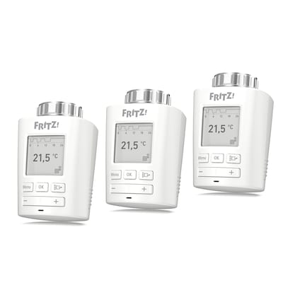 3er Pack AVM FRITZ!DECT 301 [Intelligenter Heizkörperregler]