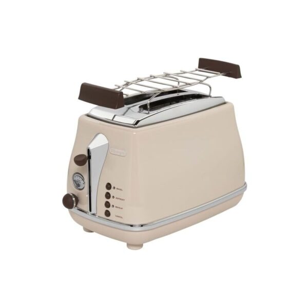 DeLonghi Icona Vintage CTOV 2103 BG Toaster im Retro-DesignGenießen Sie perfekten Toastgenuss mit dem Icona Vintage Toaster!Vielseitig und praktisch: