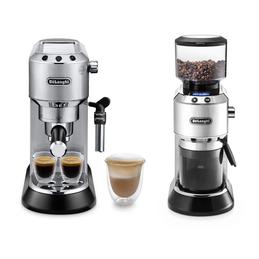 De’Longhi Dedica mit elektrische Kaffeemühle ECKG6821.M | Silber