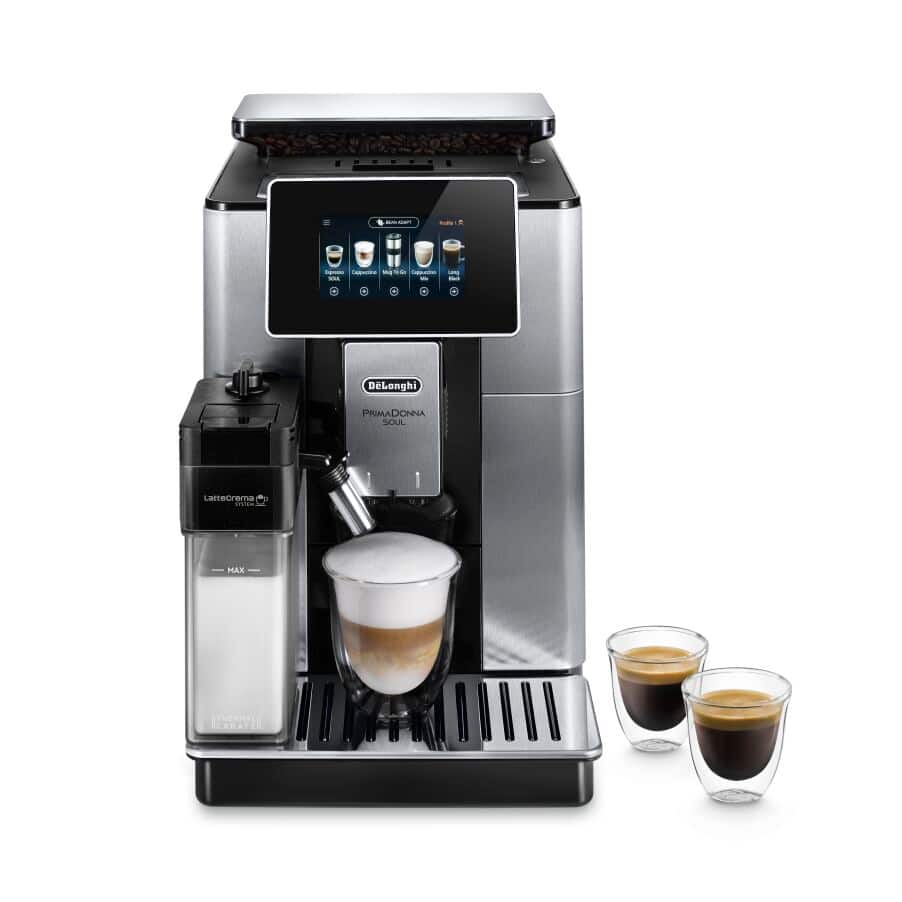 De’Longhi PrimaDonna Soul mit Scheibenmahlwerk ECAM610.75.MB | MetallSchwarz