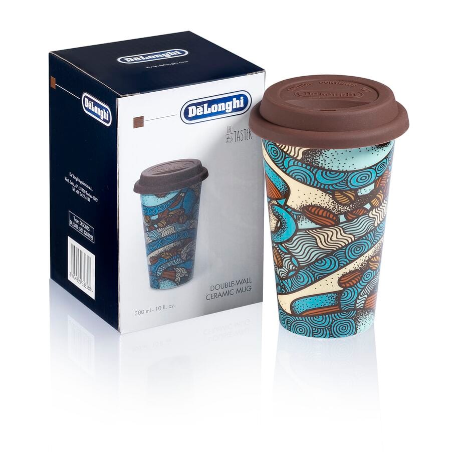 De’Longhi Doppelwandiger Keramikbecher 300 ml DLSC055 | Braun