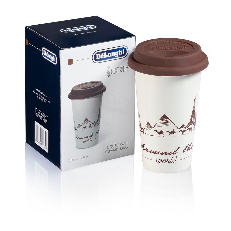 De’Longhi Doppelwandiger Keramikbecher 300 ml DLSC057 | Braun