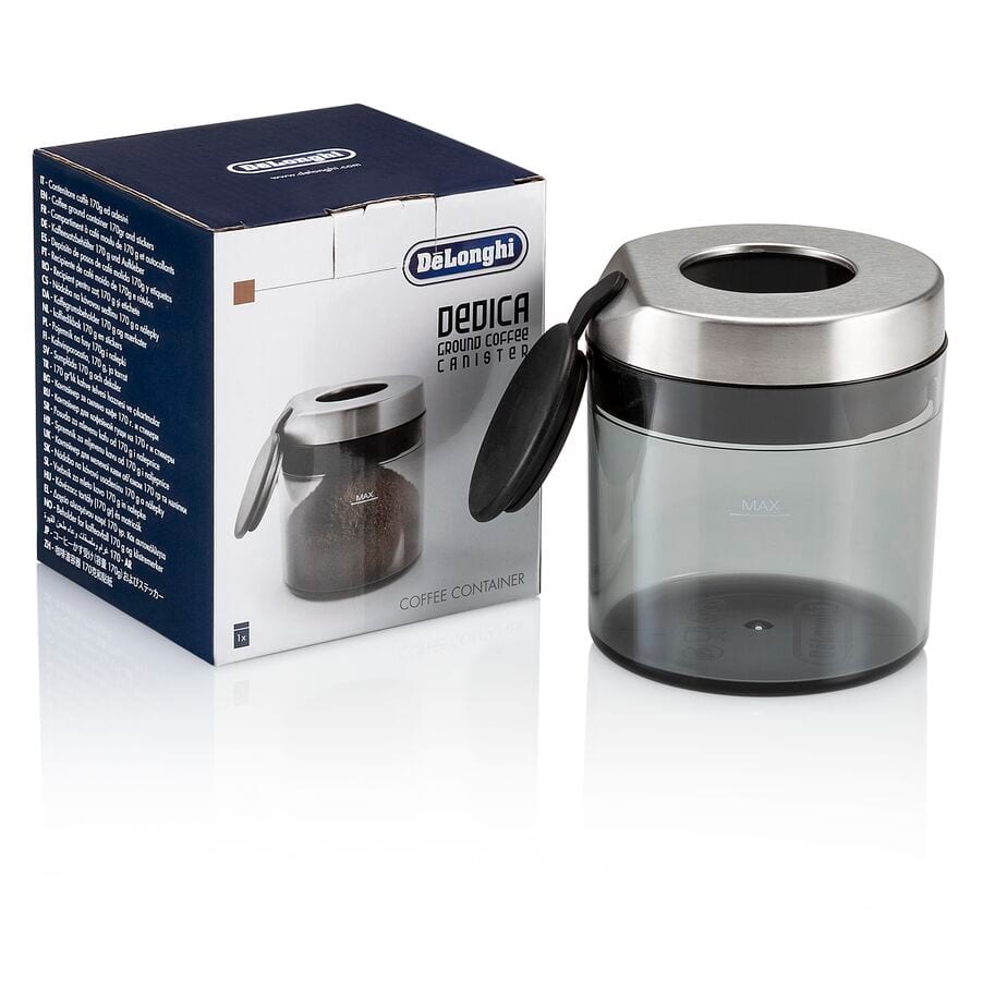 De’Longhi Dedica Behälter für gemahlenen Kaffee DLSC305 | MetallSchwarz