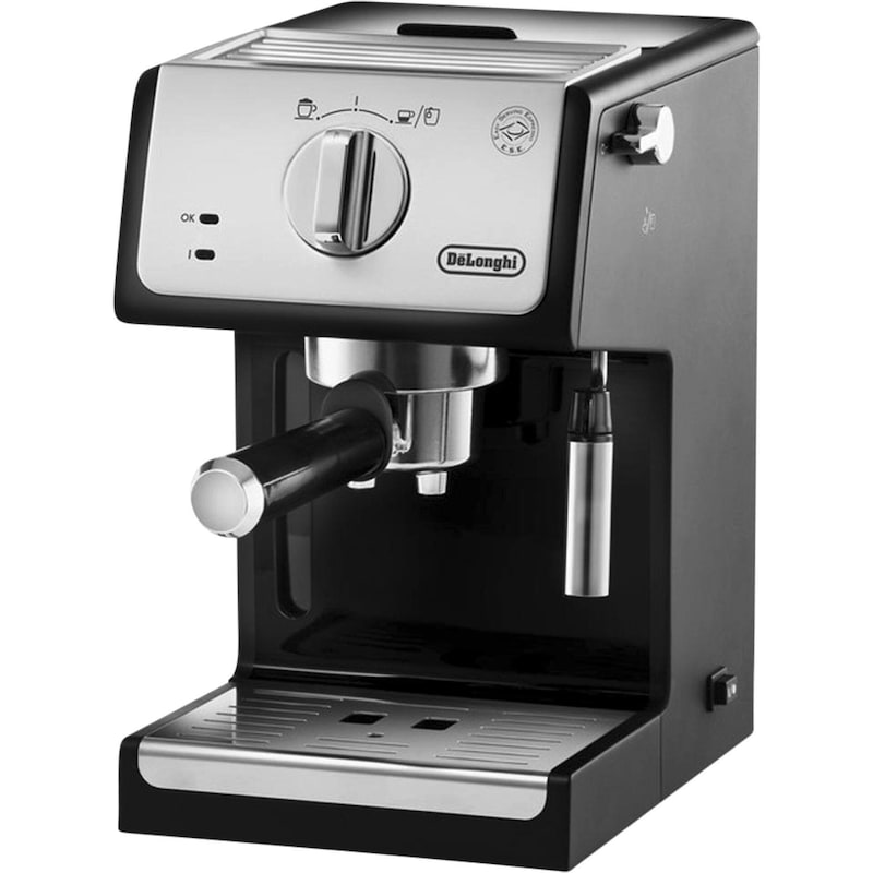 DeLonghi ECP 33.21.BK Siebträger Espressomaschine silber/schwarz