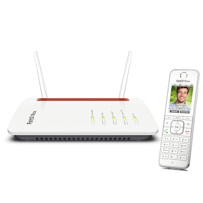 AVM FRITZ!Box 6850 LTE + Fon C6 Weiß Bundle