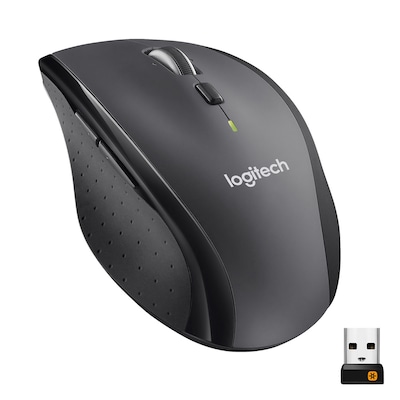 Logitech M705 Marathon Maus, kabellos, schwarz, 6 Tasten, 1000 dpi