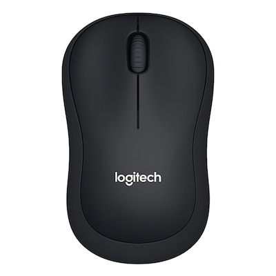 Logitech B220 Silent Maus, Kabellos, USB-Empfänger, 3 Tasten