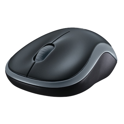 Logitech M185 kabellose optische Maus mit extrem langer Betriebsdauer, Plug&Play, grau