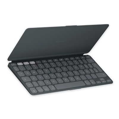 • Schlank und leicht • Integrierte Schutzabdeckung • Bluetooth-Tastatur für iPad und Mac (kompatibel mit iOS