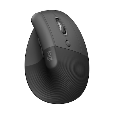 Logitech Lift Vertical Graphite – Ergonomische Kabellose Maus (Rechtshänder)