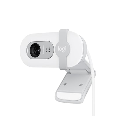 Logitech Brio 100 Full HD-Webcam Off-White – inkl. Beleuchtungskorrektur