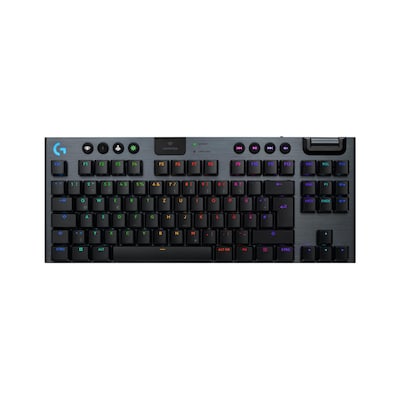 Logitech G915 X LIGHTSPEED TKL, Linear-Switches, Schwarz, Tri-Mode-Konnektivität, KEYCONTROL, mechanische GL-Schalter und LIGHTSYNC RGB