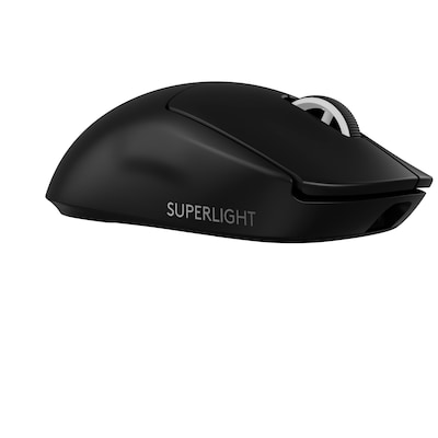 Logitech PRO X Superlight 2 Schwarz, Kabellose LIGHTSPEED Technologie, Hero 2 Sensor, 44.000 DPI, 8000Hz (0.125ms) Melderate, 60 g