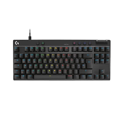 Logitech PRO X TKL RAPID Schwarz , Kabelgebundene Gaming-Tastatur, Magnetische Analog-Switches, Rapid-Trigger, LIGHTSYNC RGB-Beleuchtung, KEYCONTROL, 1 ms Melderate