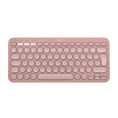 Logitech Pebble Keys 2 K380S Rosa – Minimalistische kabellose Tastatur