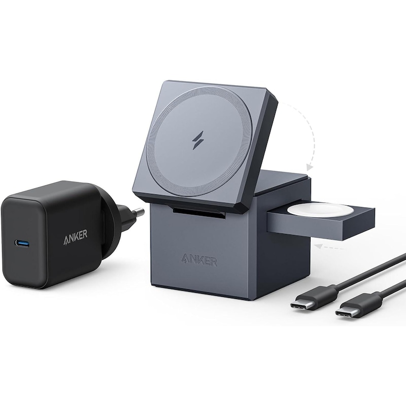 Anker 3-in-1 Cube mit MagSafe 15W