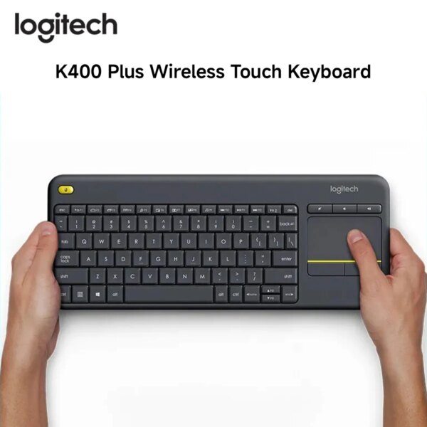 Logitech k400plus android smart tv laptop touch panel drahtlose touch tastatur für pc laptop android