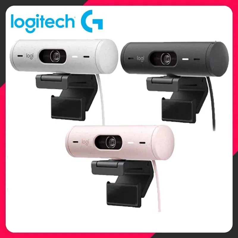 Logitech brio 500 Full-HD-Webcam mit automatischer Licht korrektur Auto-Framing-Show-Modus