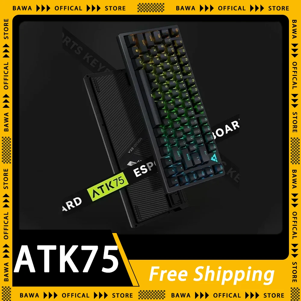 Vxe atk75 mechanische Tastatur Aluminium legierung Magnetsc halter Gaming-Tastatur RGB Quick Trigger