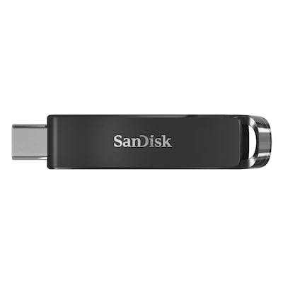 Schlankes Design mit Schiebefunktion und Öse / Passwortschutz mit SanDisk Secure Access / Für die Nutzung mit USB-C-Geräten entwickelt / 128 GB Kapazität für Filme