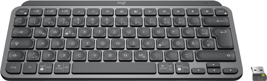 Logitech MX Keys Mini for Business – Tastatur – hinterleuchtet – kabellos – Bluetooth LE – QWERTY – GB – Graphite